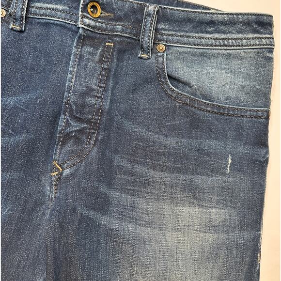 Diesel Buster Jeans Mens Regular Slim Tapered Stretch Tag is 34x34 Distressed - Picture 7 of 16